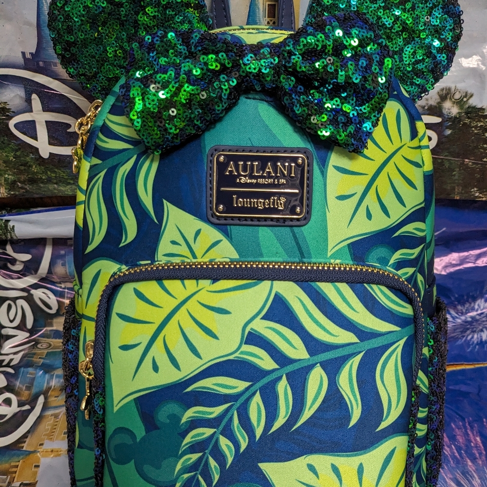 Loungefly Disney Aulani Sequined Paradise Vibes Backpack NWT